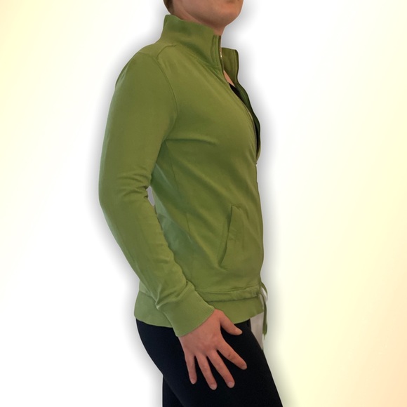 Roots Cinch Zip-Up Sweatshirt in Guacamole Green - Picture 4 of 15